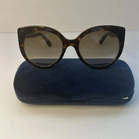New Authentic GUCCIAcetate Cat Eye Sunglasses GG0325S Tortoise